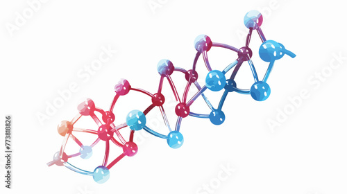 The molecule icon. Atom and chemistry dna physics symb photo