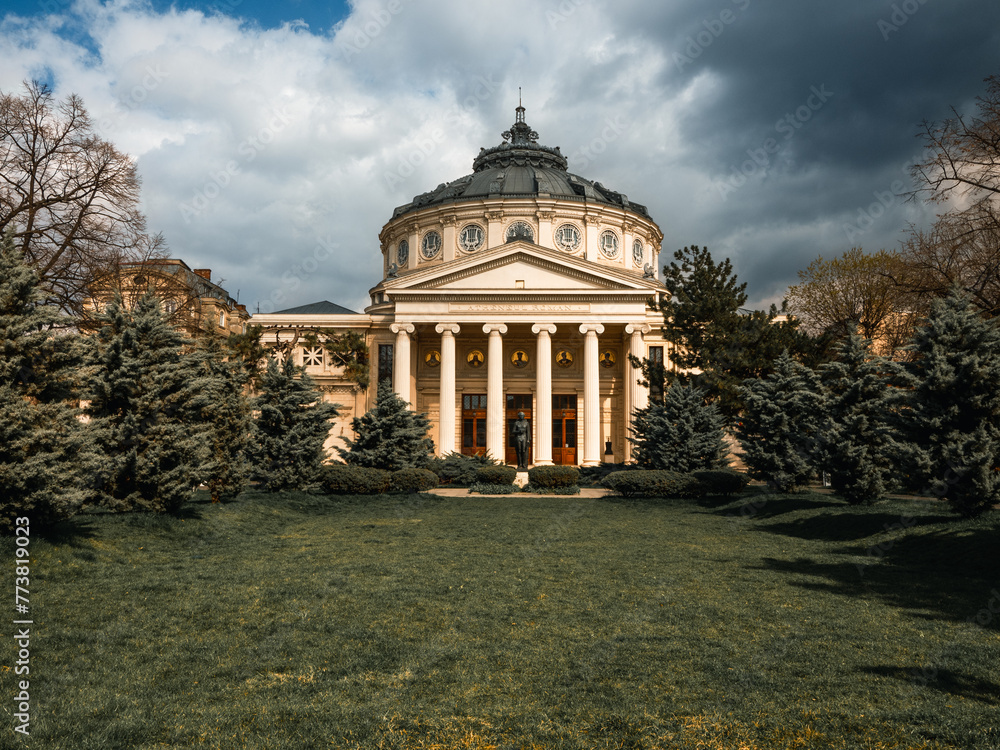 Romanian Atheneum (Ateneul Roman) in Bucharest, Romania