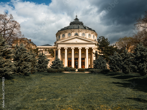 Romanian Atheneum (Ateneul Roman) in Bucharest, Romania