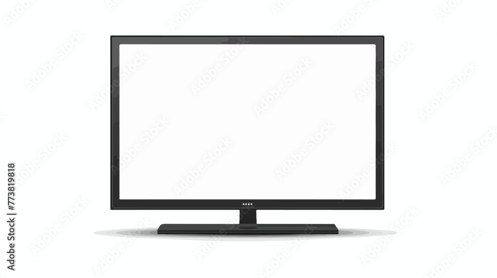 TV modern blank screen lcd. Vector HD TV  flat vector