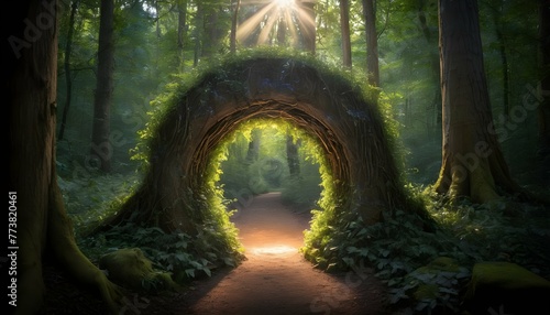 magical forest portal imagine a hidden portal in upscaled 6