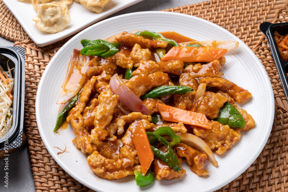 Chinese food, mala xiangguo, malatang, pheasant roe, fish meat, jisamsun, pork, fried food, fried eggs, tomatoes, fragrant shrimp, sweet and sour pork Chinese food, mala xiangguo, malatang, pheasant roe, fish meat, jisamsun, pork, fried food, fried eggs, tomatoes, fragrant shrimp, sweet and sour pork