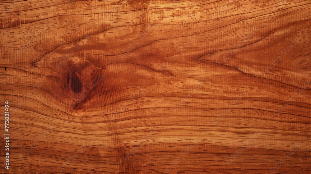Fototapeta premium Classic Cherry Wood Texture: Rich Warm Reddish-Brown with Subtle Grain