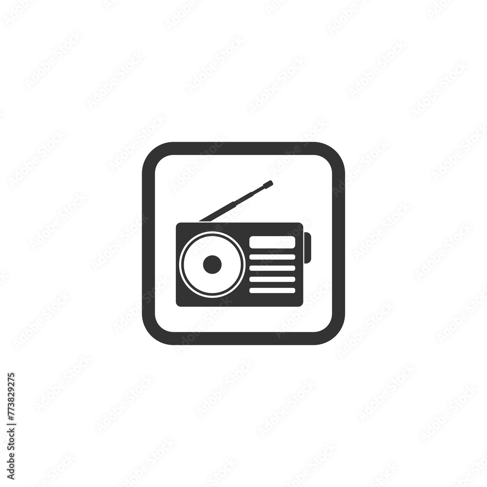 Radio icon isolated on transparent background Radio icon isolated on transparent background