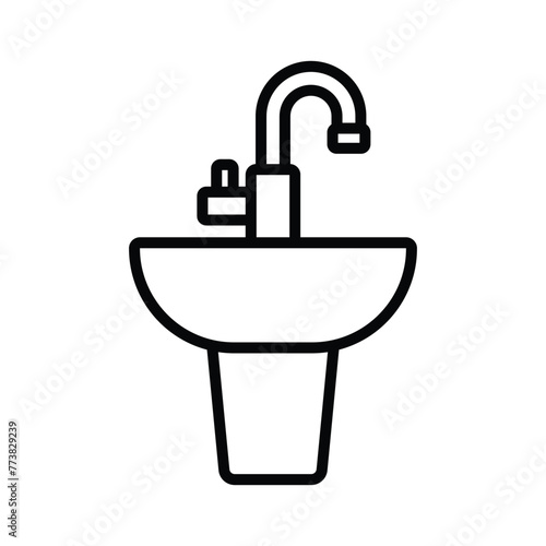 sink icon vector design template simple and clean