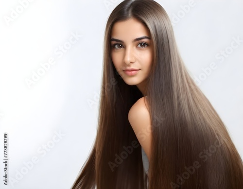 Stunning Young Model with Healthy, Shiny Hair
