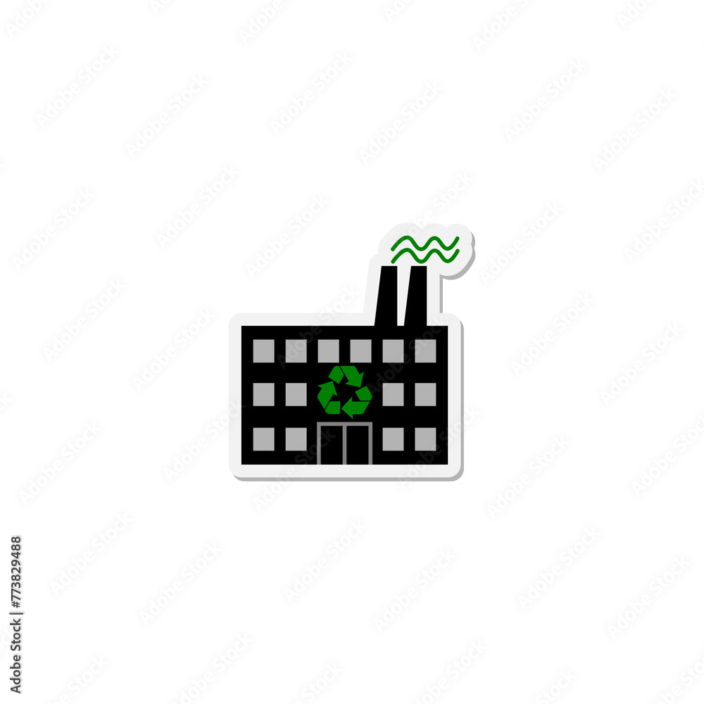 Fototapeta premium Recycling icon isolated on transparent background