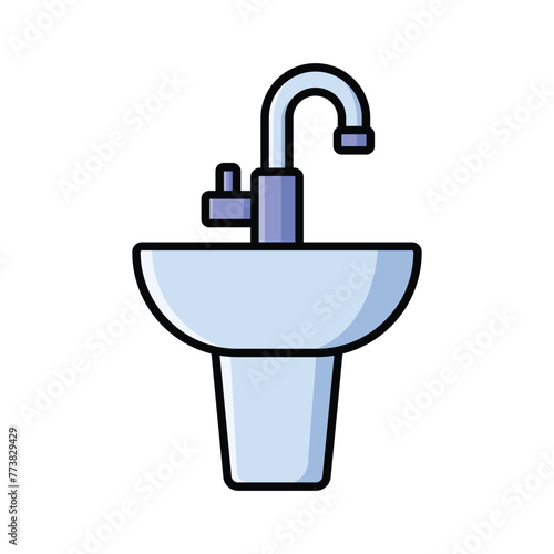 sink icon vector design template simple and clean