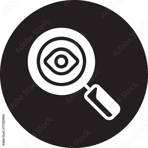observation glyph icon
