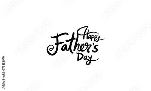 Greeting card template for Father Day Vector illustration