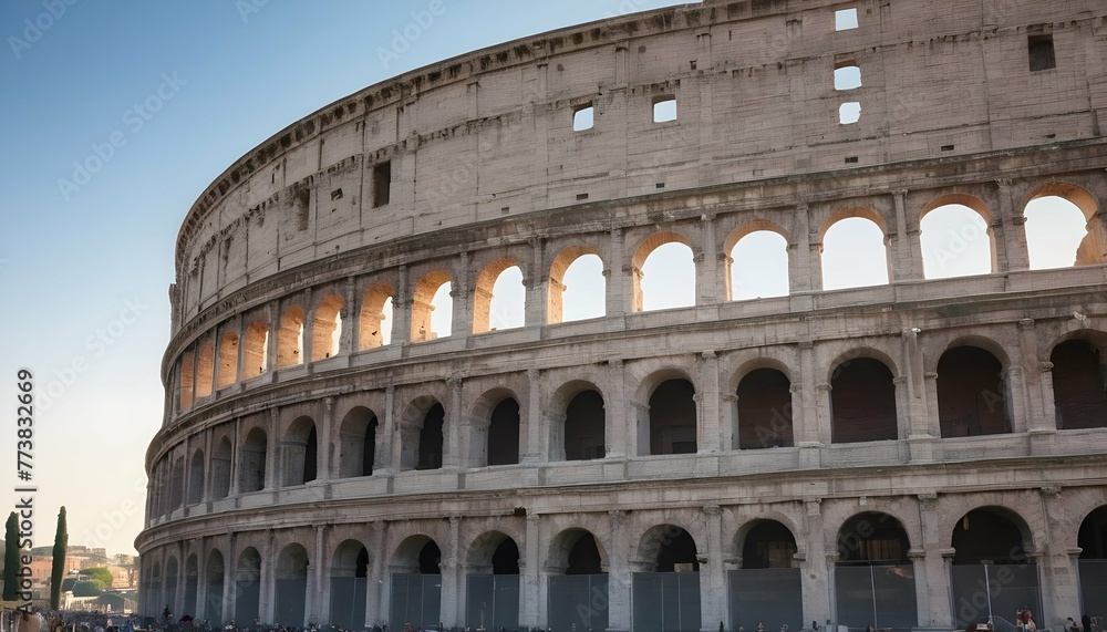 captivating sunlit scene of the colosseum in rome upscaled 4