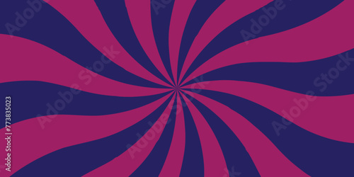 Abstract pattern vector ray sunburst light spiral pink and blue background. geometric line pattern ray burst retro design.