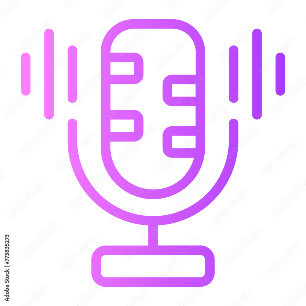 voice recorder gradient icon voice recorder gradient icon