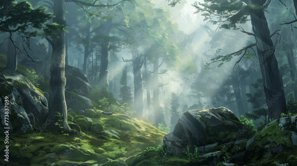 Enchanted Mist: Embracing Tranquility in the Forest