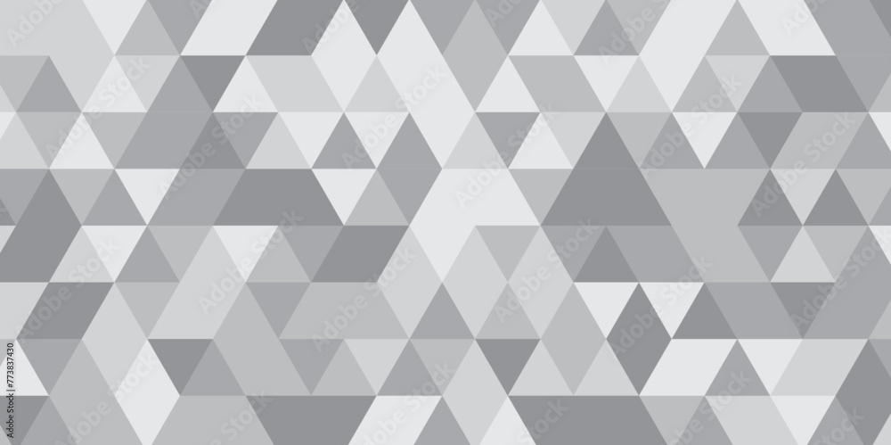 Abstract geometric white and gray background seamless mosaic and low polygon triangle texture wallpaper. Triangle shape retro wall grid pattern geometric ornament tile vector square element. Abstract geometric white and gray background seamless mosaic and low polygon triangle texture wallpaper. Triangle shape retro wall grid pattern geometric ornament tile vector square element.