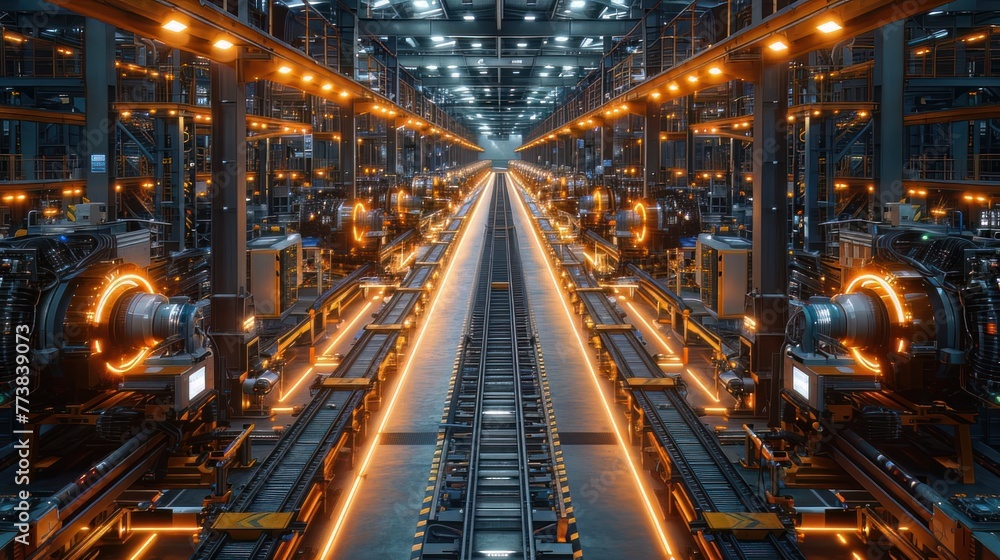 Smart factory logistics. The innovative use of technology to streamline, automate, and enhance logistical processes within factory setting, thereby boosting efficiency and productivity