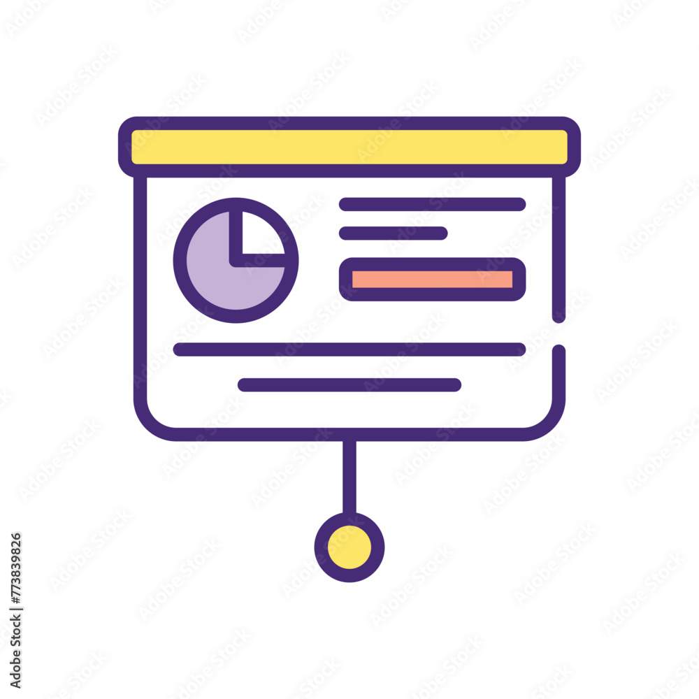 Presentation vector icon design Presentation vector icon design