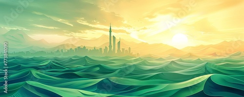 saudi arabia national day banners.art illustration photo