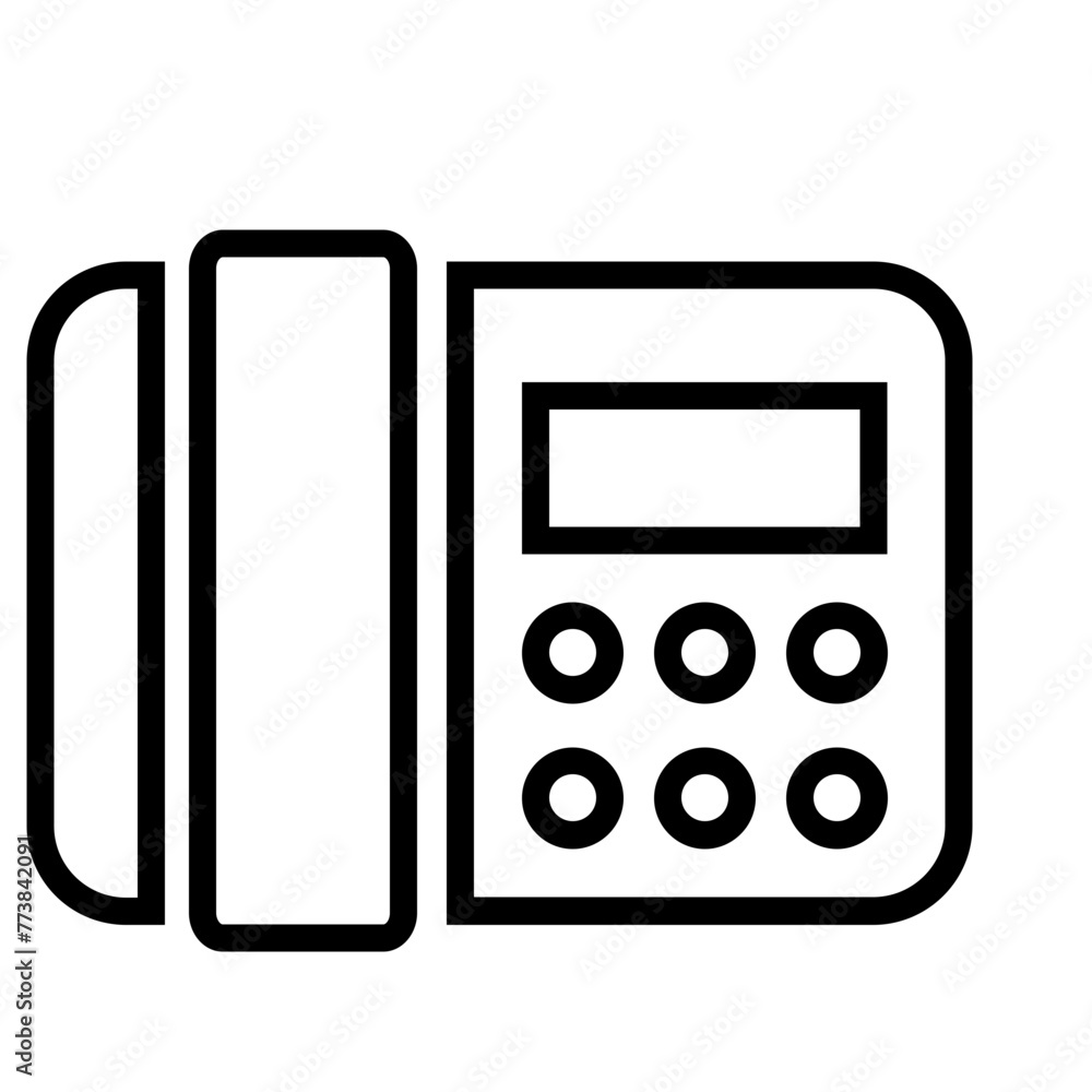 Fax, phone icon Fax, phone icon