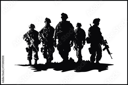 Veterans Army Soldier Silhouette Clip art Vector  Soldier Silhouette Images  Military Silhouette Images.