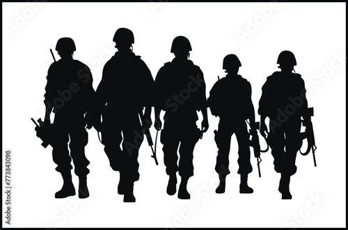 Veterans Army Soldier Silhouette Clip art Vector, Soldier Silhouette Images, Military Silhouette Images.