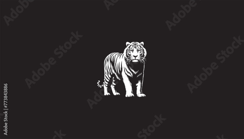 Tiger, tiger design, tiger logo, tiger logo design, tiger standing 002