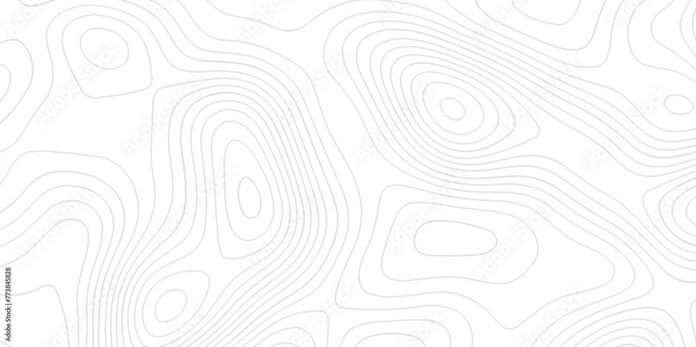Lines map seamless topographic contour lines vector pattern. Geographic map and topographic contours map background. Vector illustration. White wave paper reliefs.	
