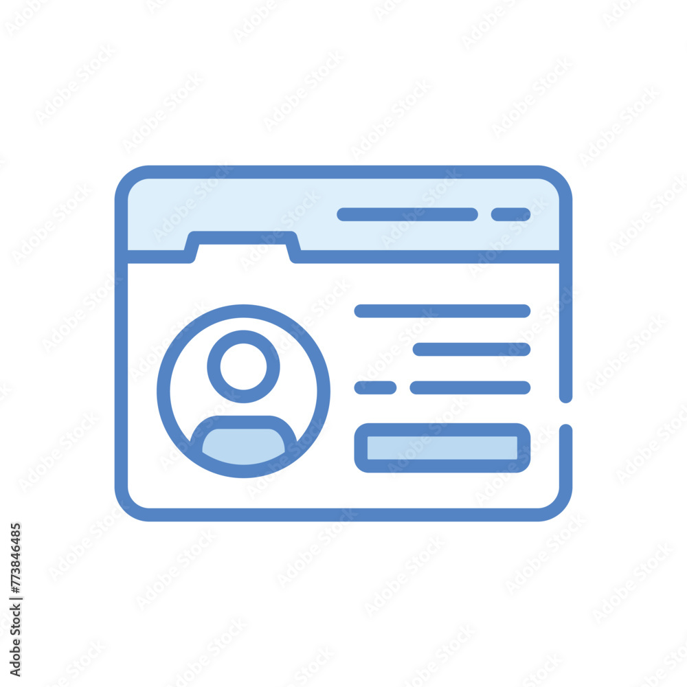 Personal Web Site vector icon design Personal Web Site vector icon design