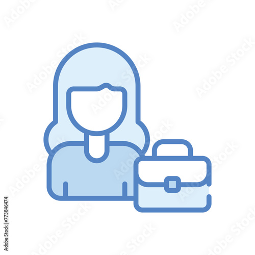 Businesswomam vector icon design