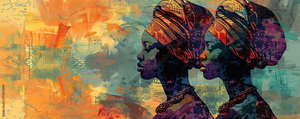 African heritage day.art illustration