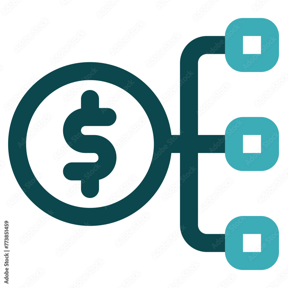 financial plan icon for illustration financial plan icon for illustration