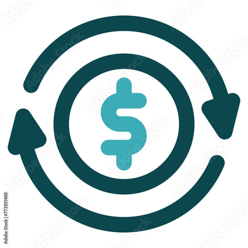 money exchange icon for illustration