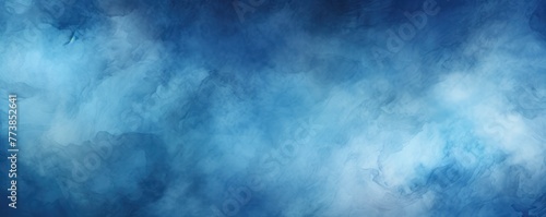 Blue dark watercolor abstract background 