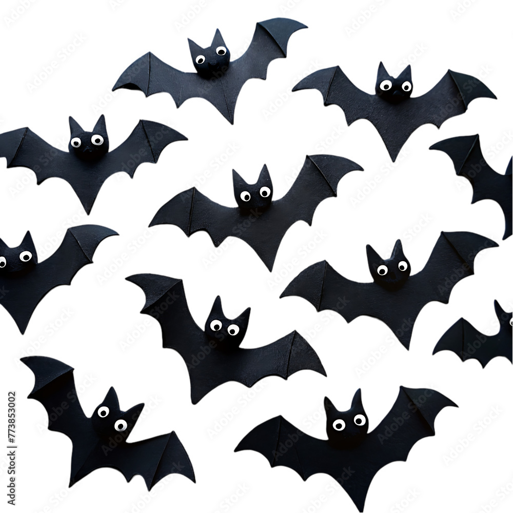 bats isolated on transparent background