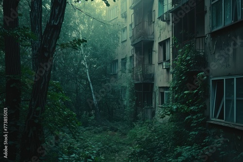 atmospheric cinematic shot, strange surroundings, with soviet non-fictional movie aesthetics touch © whitehoune