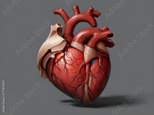 human heart anatomy model photo