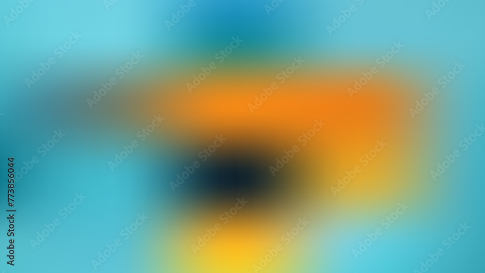 Blue and Yellow Grainy noise texture gradient background