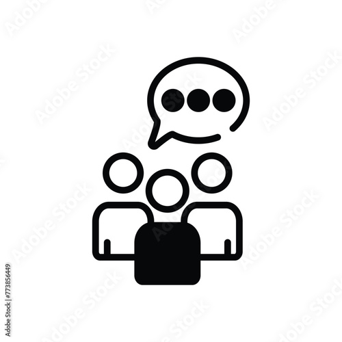 Online Consultation vector icon design
