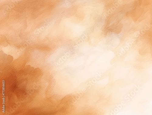 Brown light watercolor abstract background