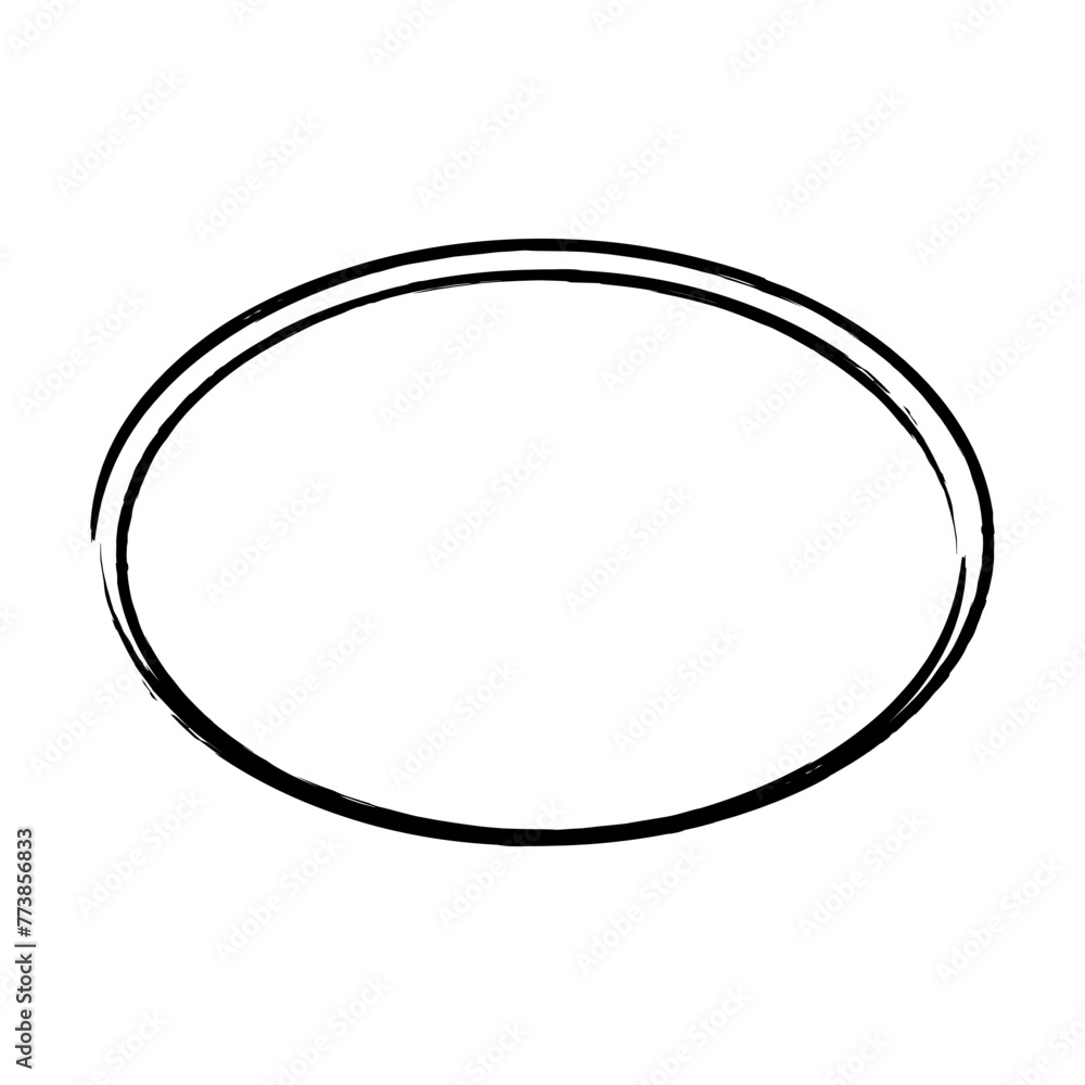 Frame ellipse, grunge oval outline border shape icon, decorative doodle element for design in vector illustration
Frame ellipse, grunge oval outline border shape icon, decorative doodle element for design in vector illustration