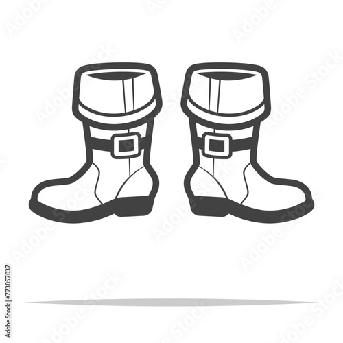 Pirate boots icon transparent vector isolated
