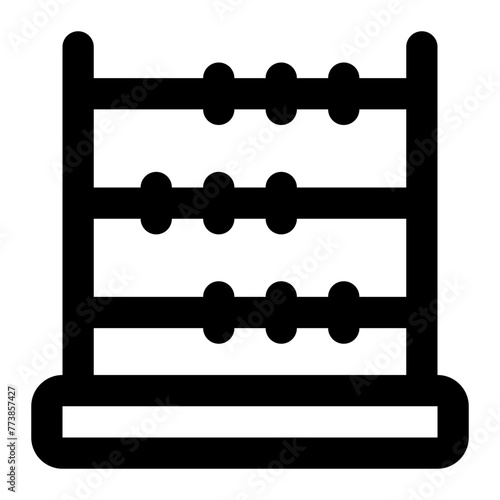 abacus icon for illustration