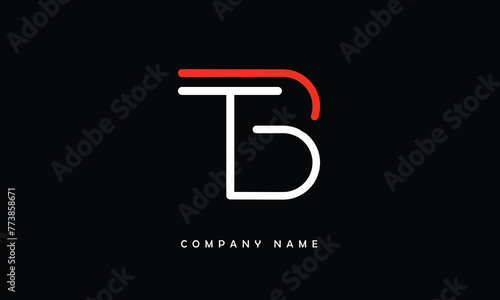 TB, BT, T, B Abstract Letters Logo Monogram