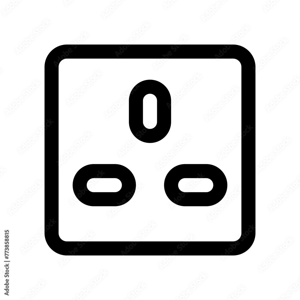 Electric power source socket icon Electric power source socket icon