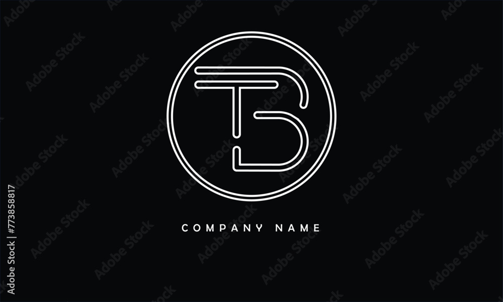 TB, BT, T, B Abstract Letters Logo Monogram TB, BT, T, B Abstract Letters Logo Monogram