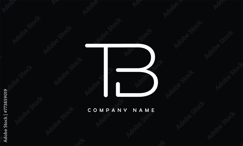 TB, BT, T, B Abstract Letters Logo Monogram