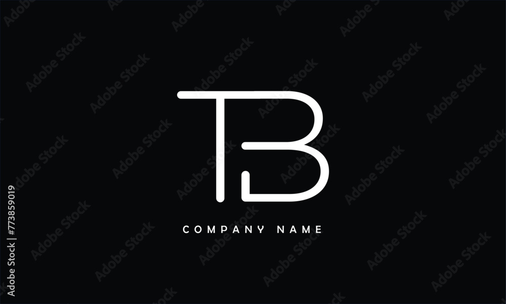 TB, BT, T, B Abstract Letters Logo Monogram TB, BT, T, B Abstract Letters Logo Monogram
