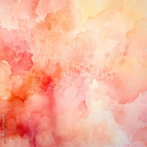 Coral light watercolor abstract background © Lenhard