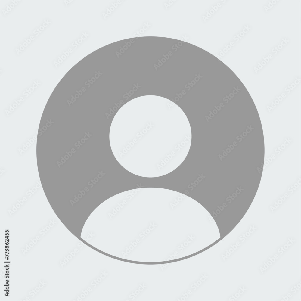 Profile picture, portrait symbol. User profile icon. Avatar or person icon. Default portrait image. Easily editable line icon.