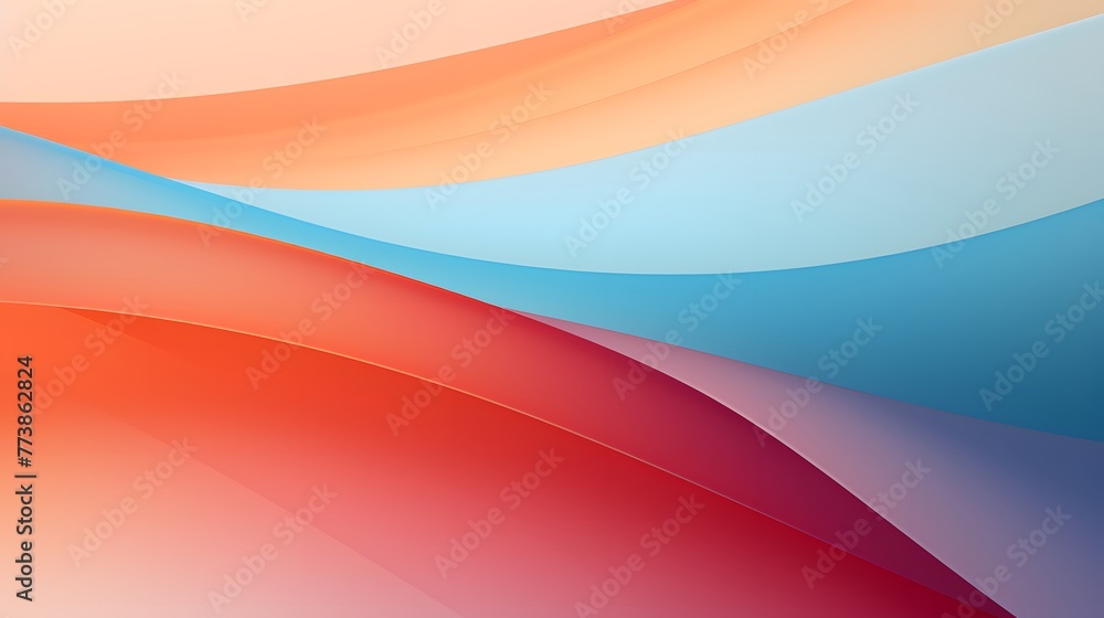 Abstract Design Background, Large orange and blue-white gradients, minimalism, orange and red, light red and light pink, gradients, rounded. For Design, Background, Cover, Poster, ppt, kv Abstract Design Background, Large orange and blue-white gradients, minimalism, orange and red, light red and light pink, gradients, rounded. For Design, Background, Cover, Poster, ppt, kv